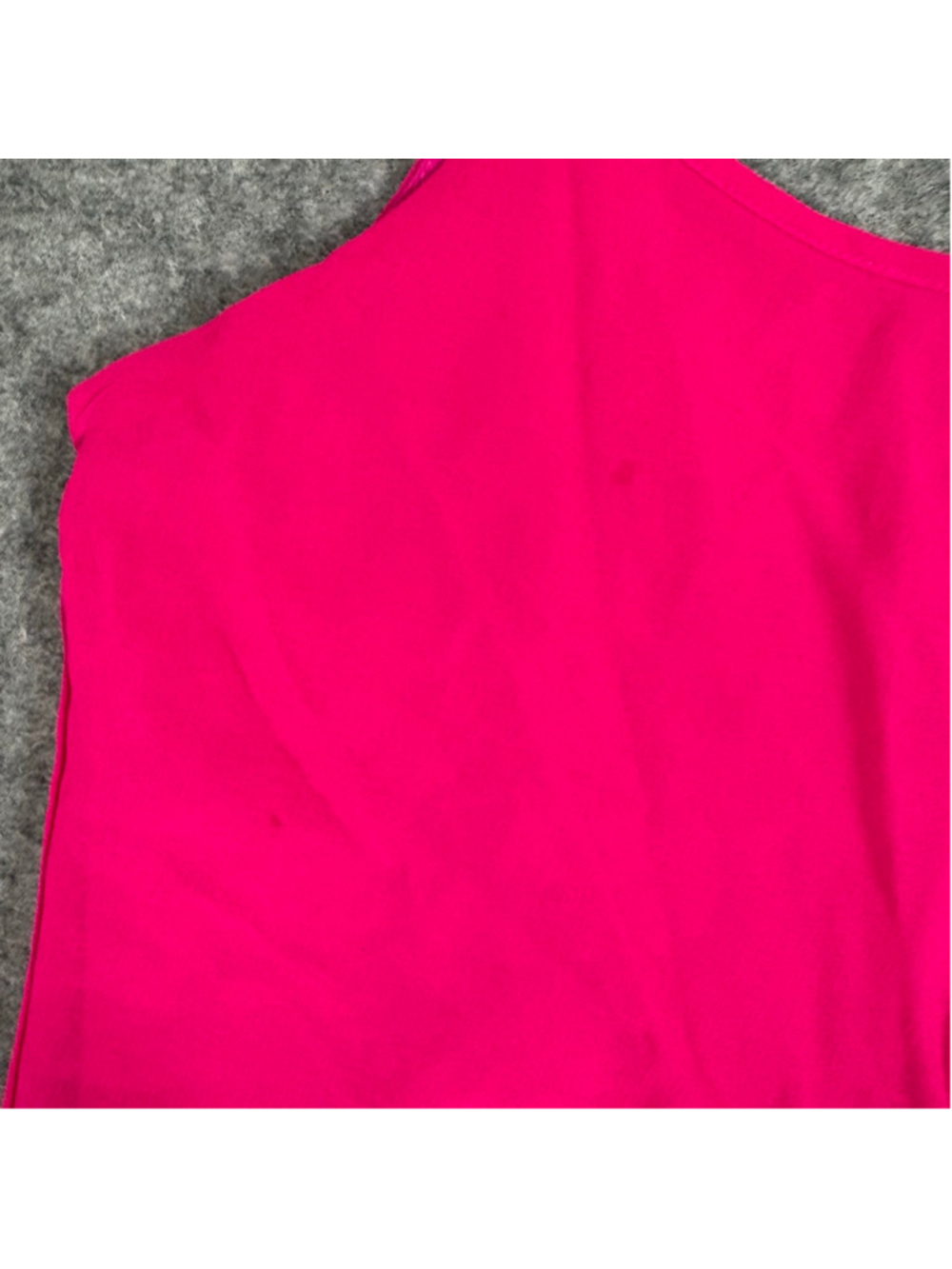 Charlotte Russe M Hot Pink Chain Strap Crop Tank Top Y2K Barbiecore - Picture 6 of 9